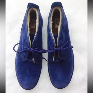 Ugg Australia Maksim Blue Navy Men's Lace Up Chukka Boots Shoes Size 18